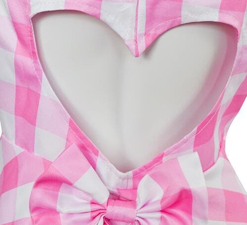 Rosa halter-badedrakt for kvinner med gratis tilbehør S