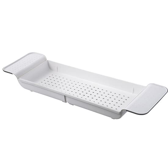 Expanderbar badbordshylla white