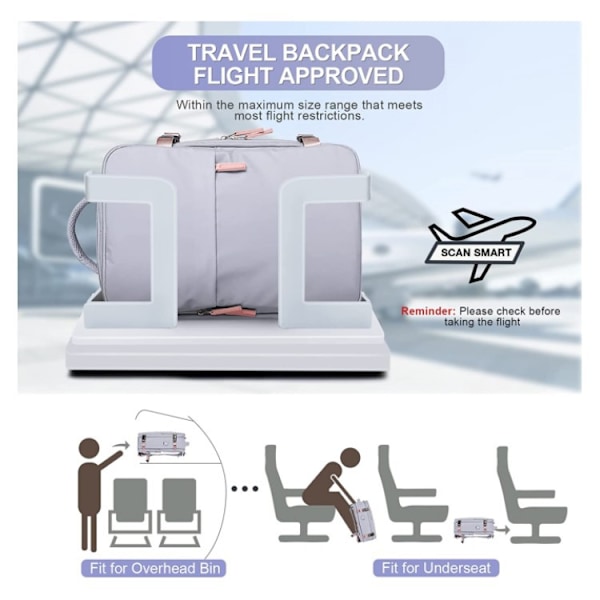 Vanntett fjelltursekk for laptop Purple