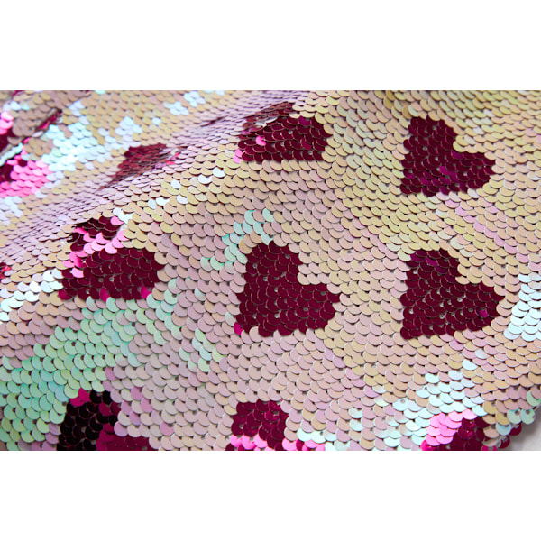 Stilig hjertetrykt sequin smokingjakke for menn XL