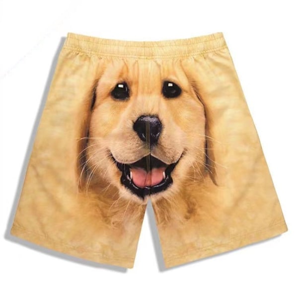Dam Pyjamashorts Lounge Unisex Underdel Valp Sovkläder Gold 3XL