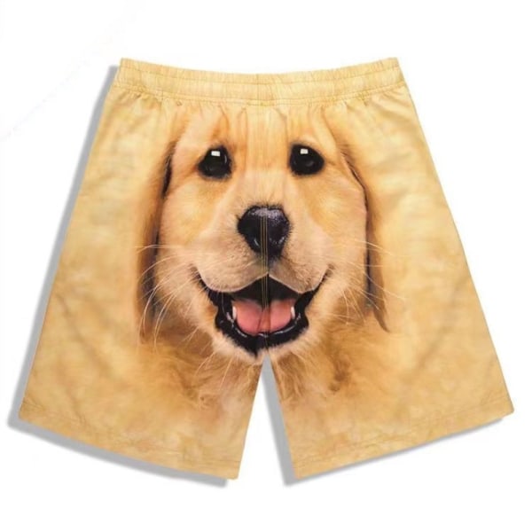 Dam Pyjamashorts Lounge Unisex Underdel Valp Sovkläder Gold M