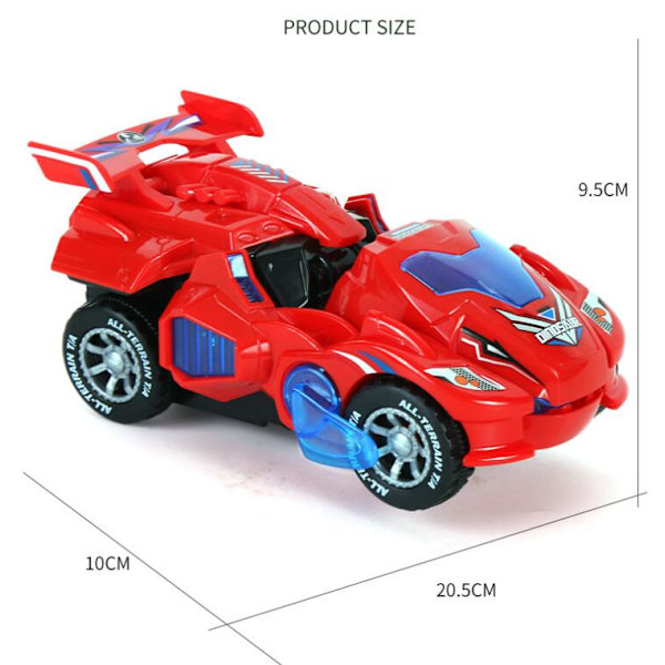 Elektrisk Automatisk Dinosaur Transformerbil red