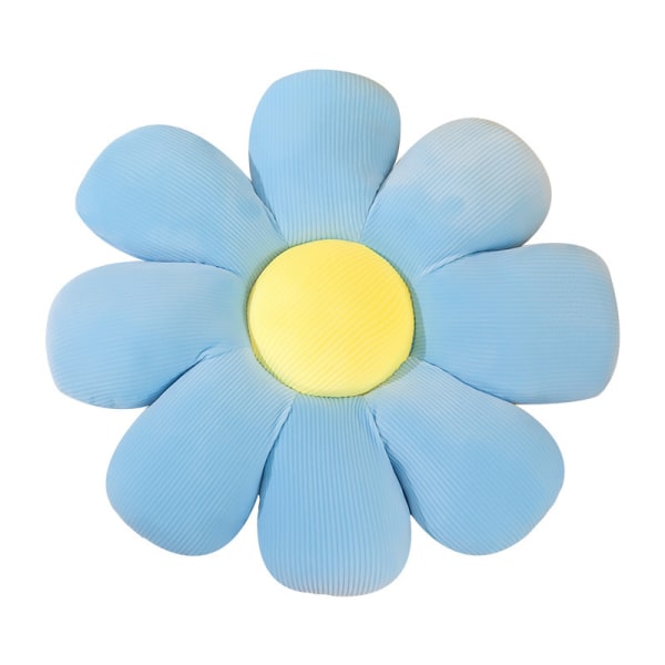 Liten Daisy Petal Pattern Golvkudde Sky Blue 70*70cm