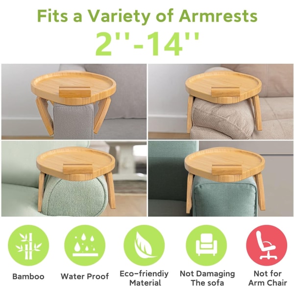 Soffa Armstöd Brickbord Fäst Till Brickan Round