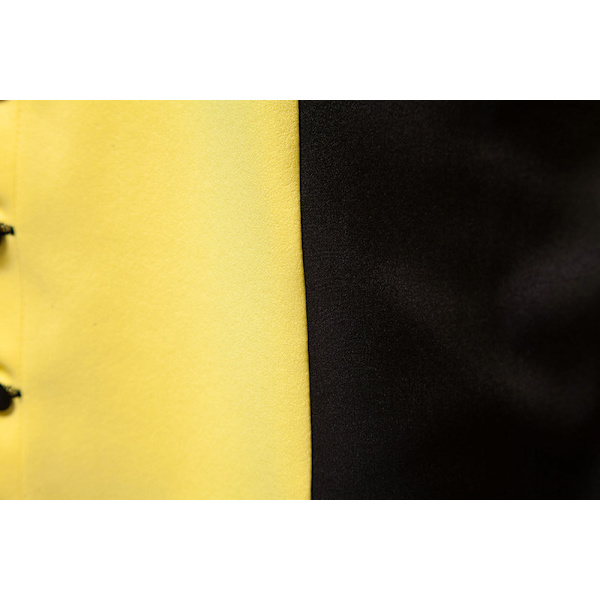 Herrar Färgblockerad Långärmad Skjorta Casual Skjorta Yellow XL