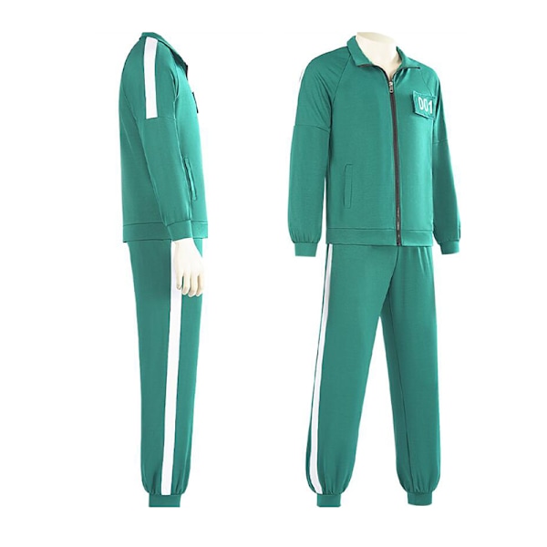 Squid Game Spiller 001/456 Voksen Cosplay Track Suit No.001 M
