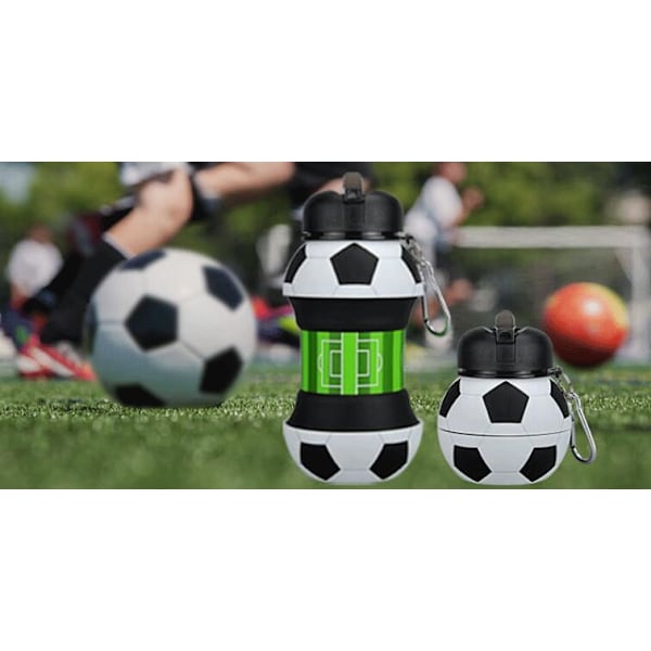 500ml Hopfällbar Boll Utomhus Sportflaska White Golf Bottle