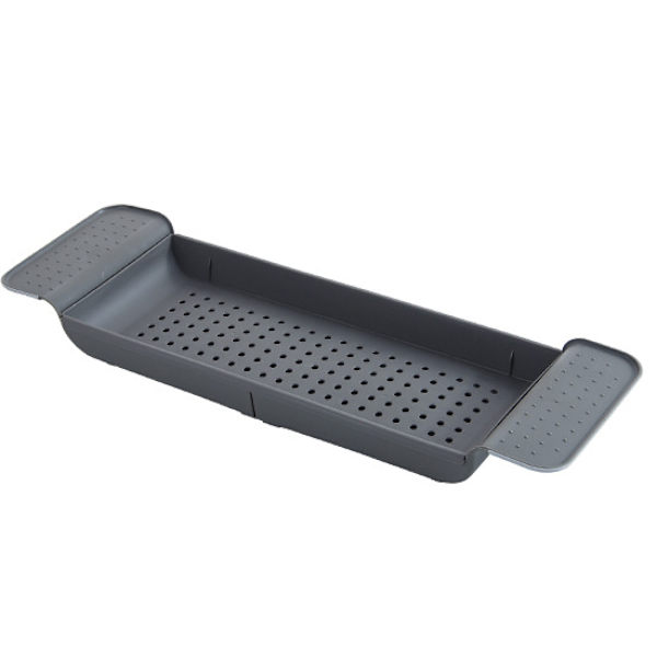 Expanderbar badbordshylla grey