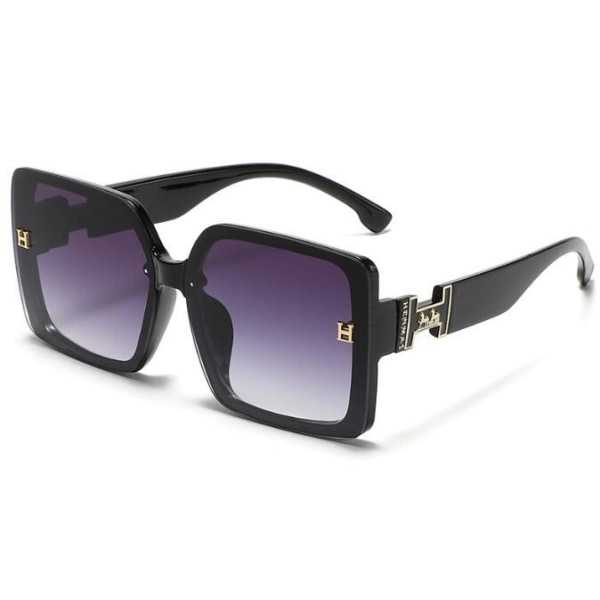 Kvinnors fyrkantiga solglasögon med UV-skydd black grey
