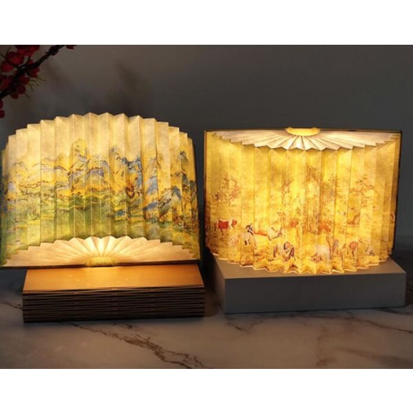 Gammel Stil LED Foldbar Bog Natlys Style 3