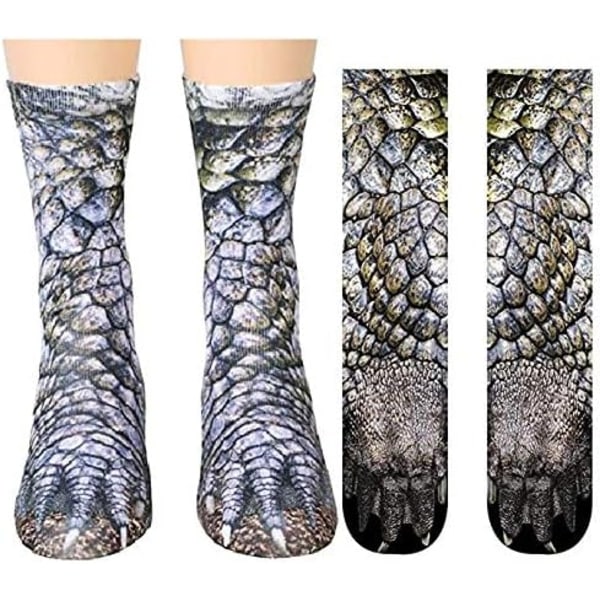 Animal Paws Socks, roliga 3D Animal Socks Dinosaur