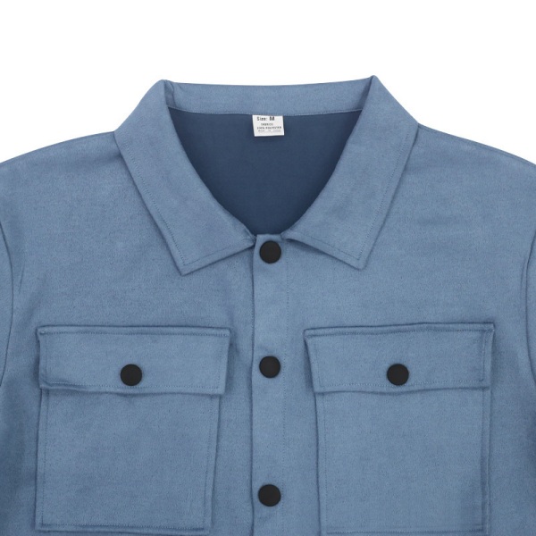 Mænds Langærmede Træningssæt 2 Dele Corduroy Sweatsuits Vintertøj Army Green S