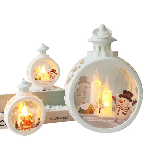 Jul Led ljus bärbar lykta white2 M