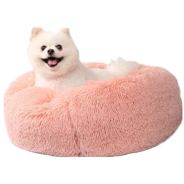 Small Dog Bed Calming Dogs Bed för små hundar pink S