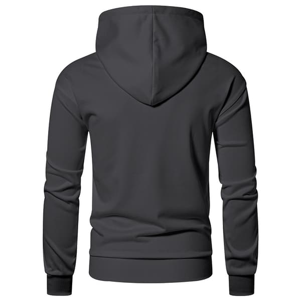 Fleecehettegenser med full glidelås for menn Dark Grey 2XL