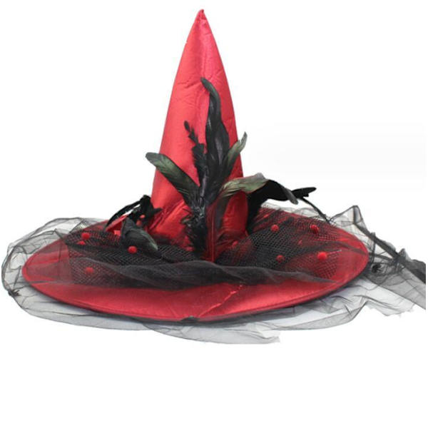Halloween-hatt för kvinnor - Kostymtillbehör Red
