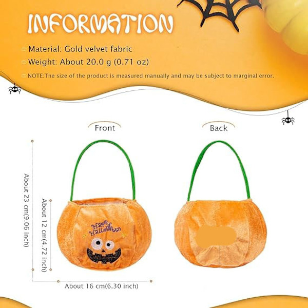 Halloween-karkkipussi Pumpkin