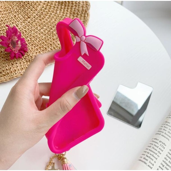 Phone case med charmiga nyckelringbollar iphone12 mini