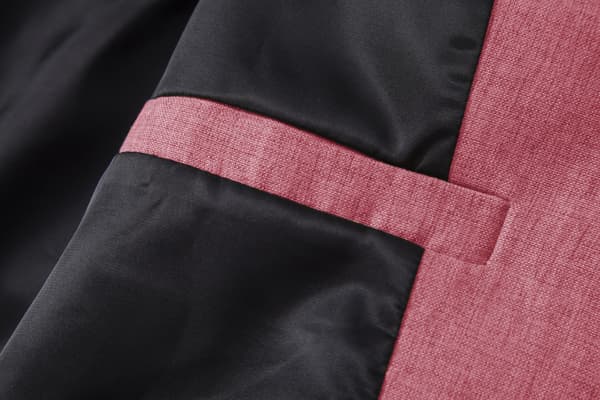 Slim Fit kavaj för män, lätt kostymjacka, 1 knapp pink S