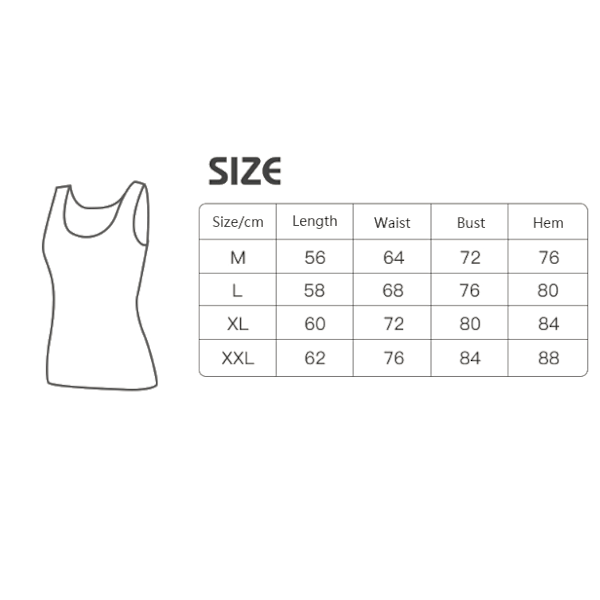 Kvinnor Thermal Tank Tops Thermal Fleece Fodrade Underkläder Toppar 2XL