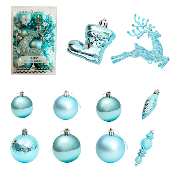 Julgranskulor för julgran blue