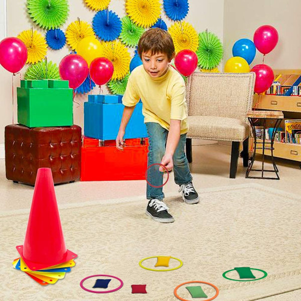 27st mjuka plastkottar Bean Bags Ring Toss Game 27pcs