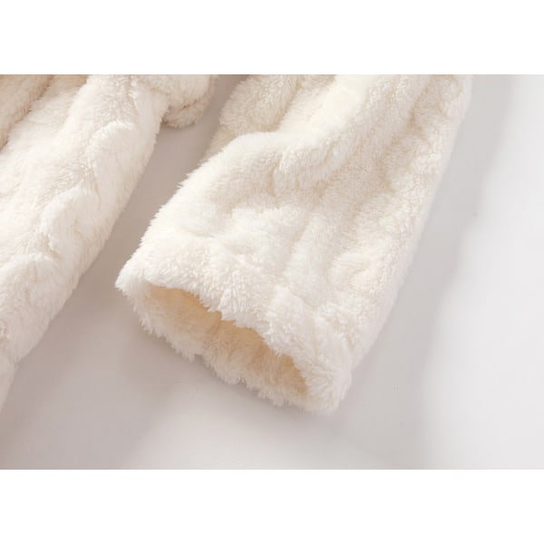 Miesten ja naisten Terry-shawl-turkkilainen kylpytakki White XL