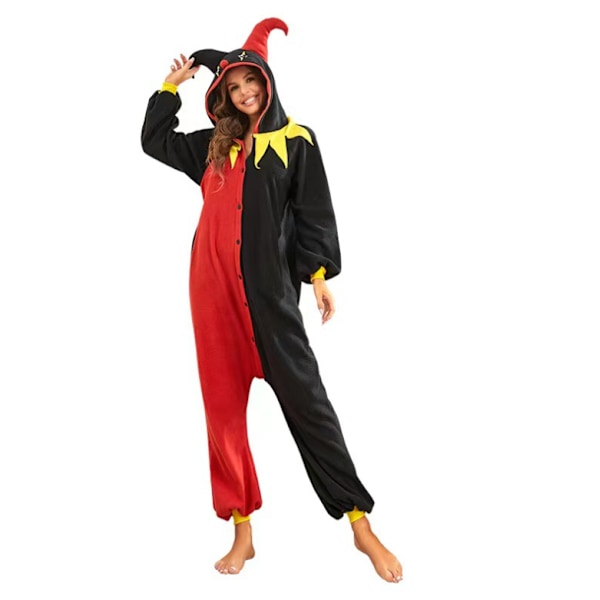 Clown-tema Pyjamas i En Del för Både Vuxna och Barn L