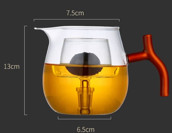 16oz Glass Tekanne med Infuser, Komfyrsikker