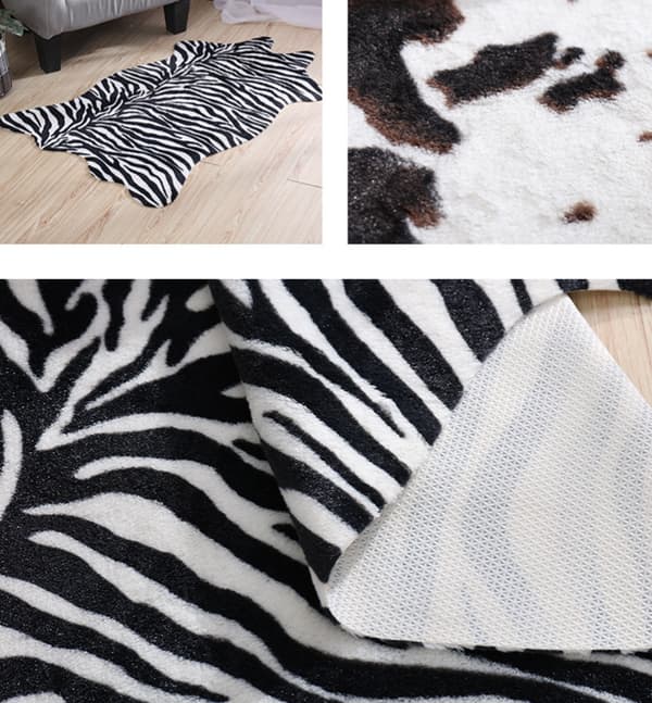 Irregular Cute Cow Print Matta Nice Zebra 75*110cm