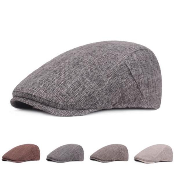 Mössor med platt cap för män Jaktmössa för körning Cap beige