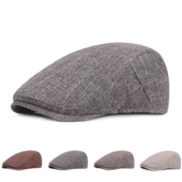 Mössor med platt cap för män Jaktmössa för körning Cap grey black