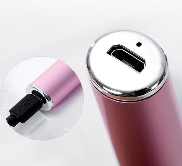Elektrisk øjenbrynstrimmer til kvinder, genopladelig Pink