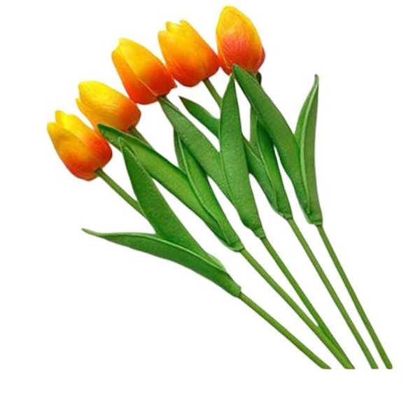 5PC tulpan simulering blommor falska blommor bukett Orange