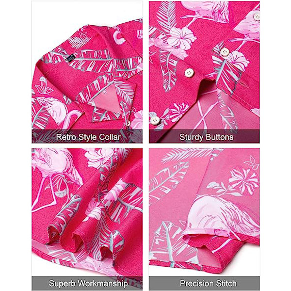Hawaiian skjorta och shorts set för män Style 5 XL
