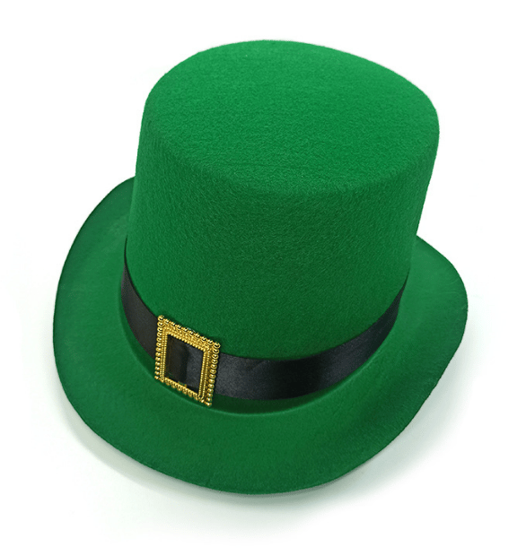 St Patrick's Day Leprechaun-hatt med metallspänne