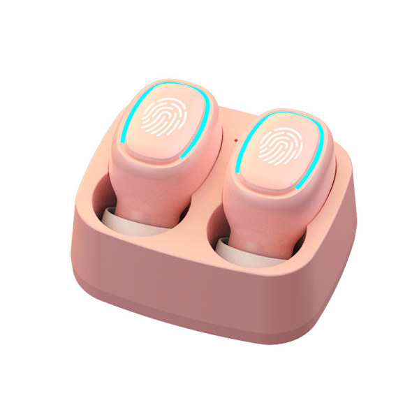 Bluetooth-kuulokkeet korvassa, langattomat kuulokkeet kosketusohjauksella ja mikrofonilla PINK