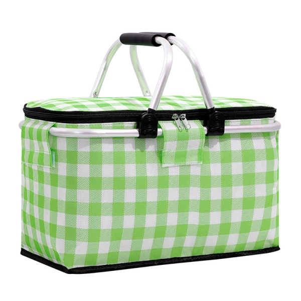 Hopfällbar picknickkorg Isolerad picknickkorg Green