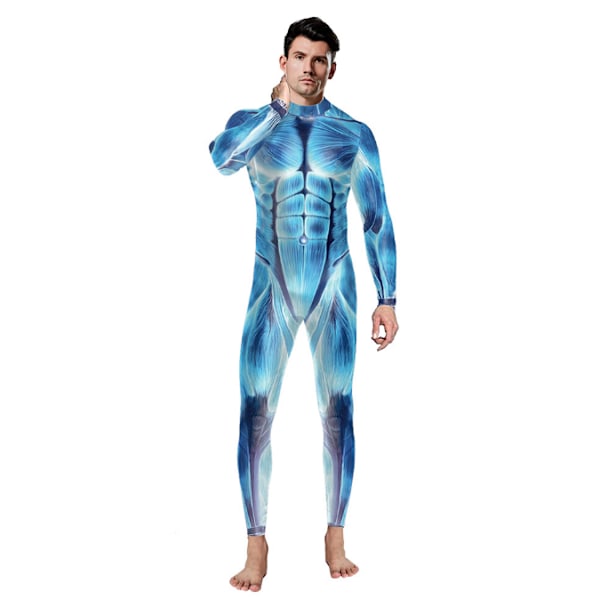 Helkroppsdräkt Unisex Spandex Stretch Vuxen kostym M