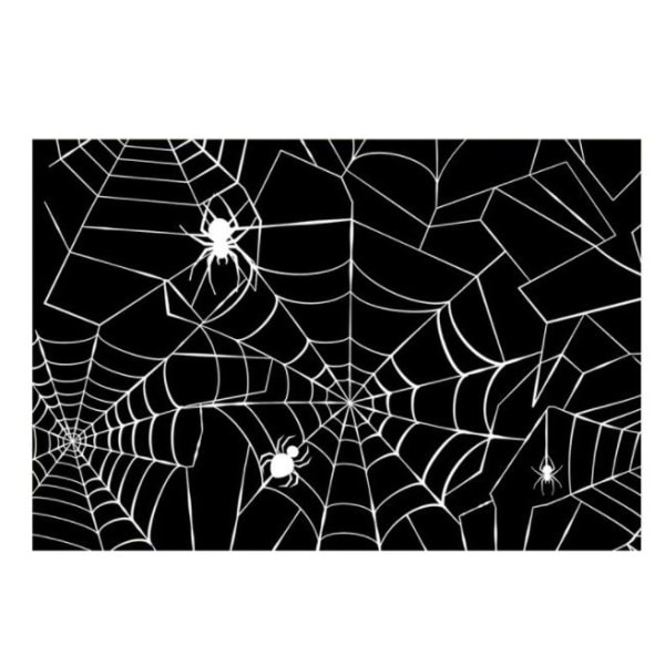 Halloween Banner Baggrundstof Helligdags Fest Dekoration Black 120*70CM