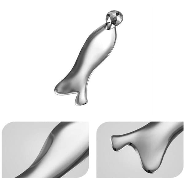 3D Rulle Multifunktionel Fiskeformet Massager 15CM