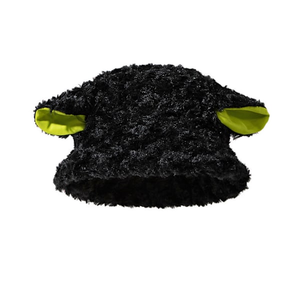 Fleece Basker Får Hatt Öron Cap black