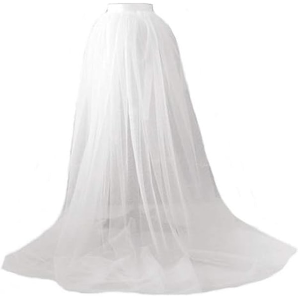 Dam Tyll Tutu Långa kjolar Maxiklänning för bröllop White
