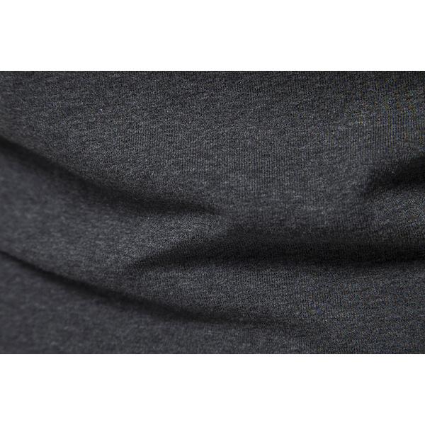 Mænds Langærmet Plaid Patchwork Lapel Casual Skjorte Dark Gray M
