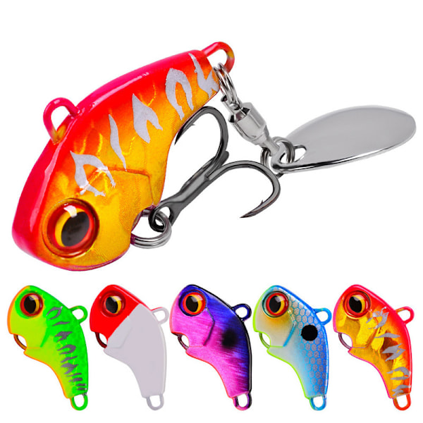 Metall Fiskedrag Långkastande Bete Fiske Jigg Set 10G/5PCS
