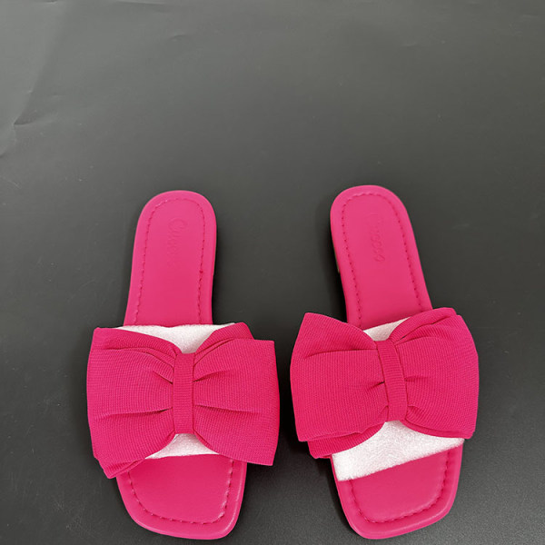 Bowknot Sandal for Women Platform Anti-Skid sommarsandaler Pink 39