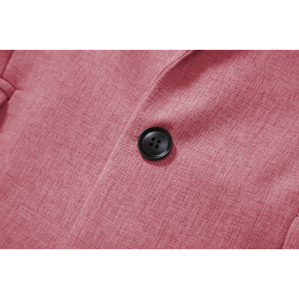 Slim Fit kavaj för män, lätt kostymjacka, 1 knapp pink M