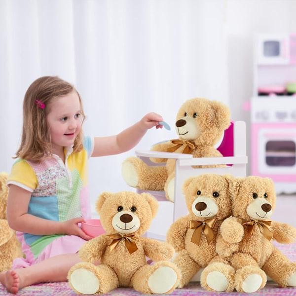 5-pak 14'' Teddybjørn Plysdyr 35CM