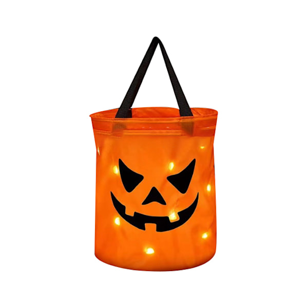 2 delar LED-ljus Halloween godispåsar Smiley Style 2